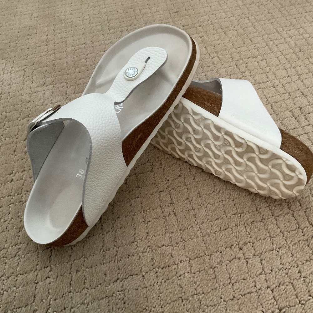 Birkenstock Big Buckle Gizeh White